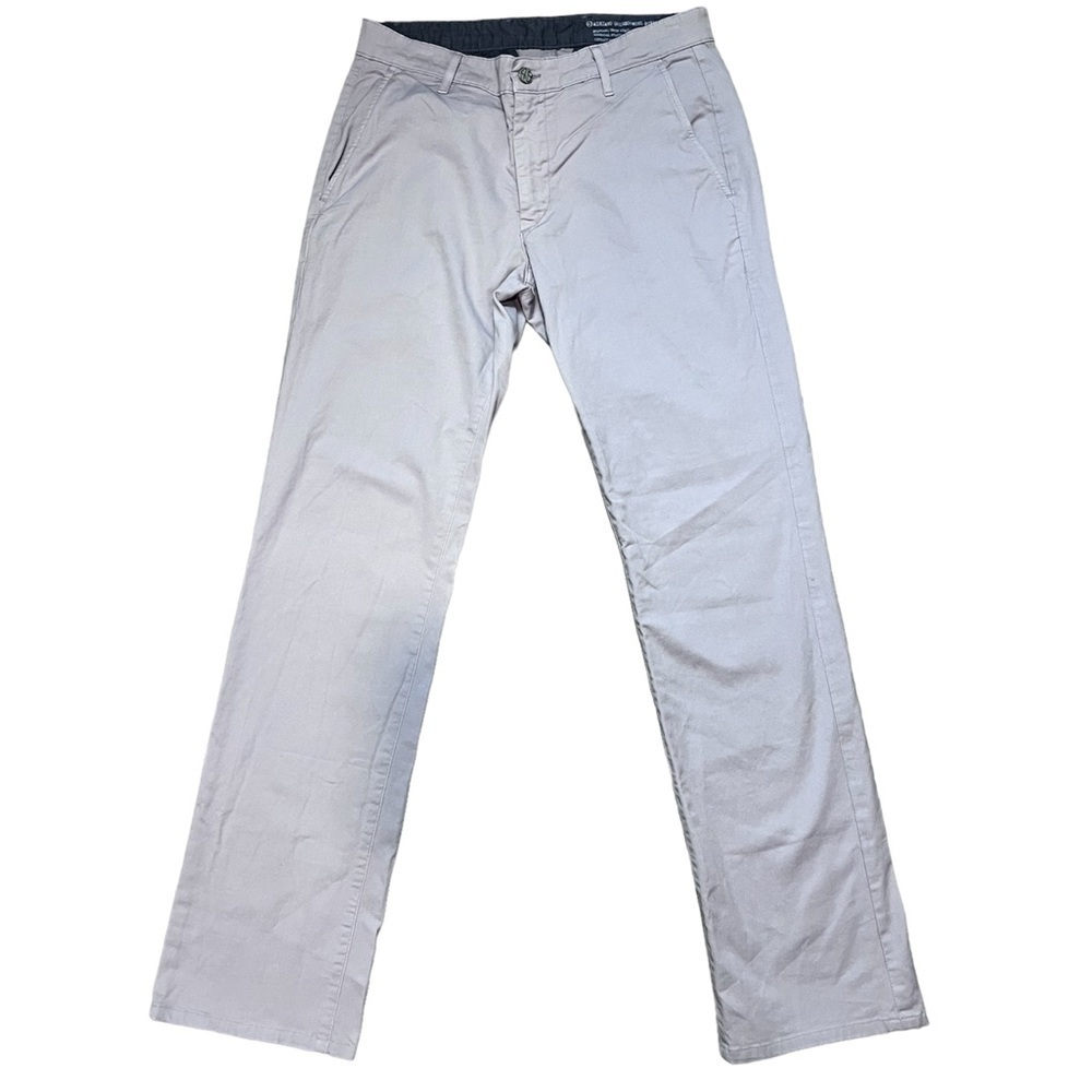 AG ADRIANO GOLDSCHMIED SUPPLY STANDARD ISSUE KHAKI TWILL CHINO PANTS 32